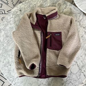 Patagonia heavy fleece jacket size 7-8